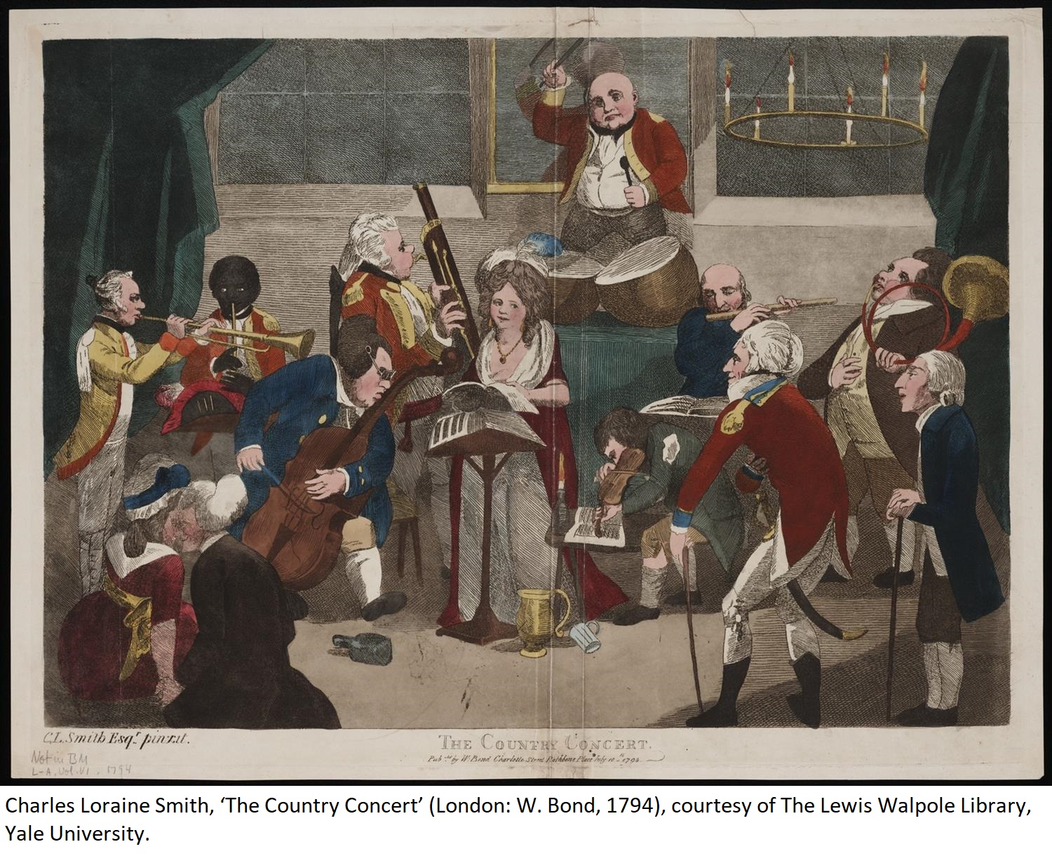 Charles Loraine Smith, ‘The Country Concert’ (London: W. Bond, 1794), courtesy of The Lewis Walpole Library, Yale University.