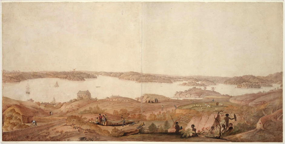 James Taylor, Cockle Bay now Darling Harbour, ca. 1819-20, ML 941, State Library of NSW