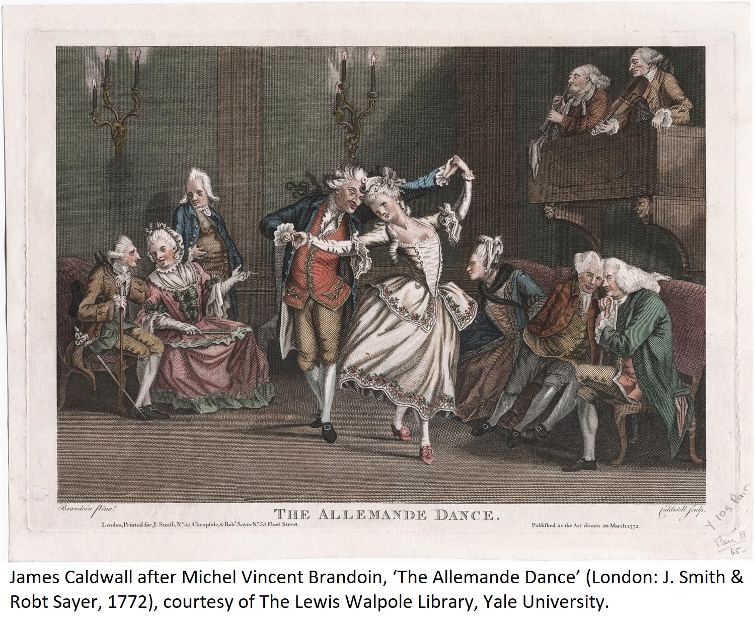 James Caldwall after Michel Vincent Brandoin, ‘The Allemande Dance’ (London: J. Smith & Robt Sayer, 1772), courtesy of The Lewis Walpole Library, Yale University.