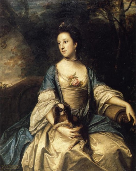 Sir Joshua Reynolds, Caroline, Duchess of Marlborough, c. 1759-1762, Trustees of the Goodwood Collection, Goodwood House, Sussex, Wikimedia Commons.  