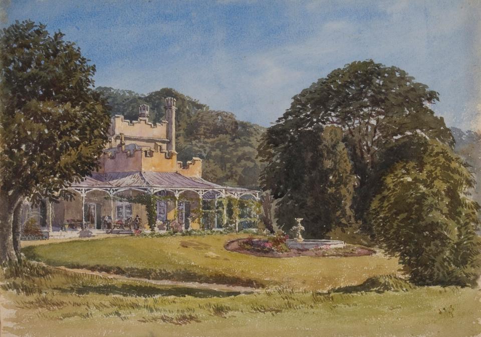 Vaucluse House, 1874 by F.L. Fisher in the Vaucluse House Collection, Sydney Living Museums