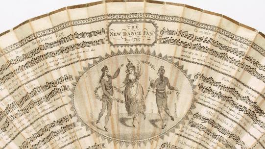 Extract from ‘The New Dance Fan for 1797’ (1 November 1796) © The Trustees of the British Museum.
